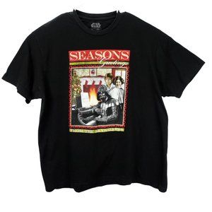 Star Wars Seasons Greetings From The Skywalkers Unisex T-Shirt Size 2XL Black